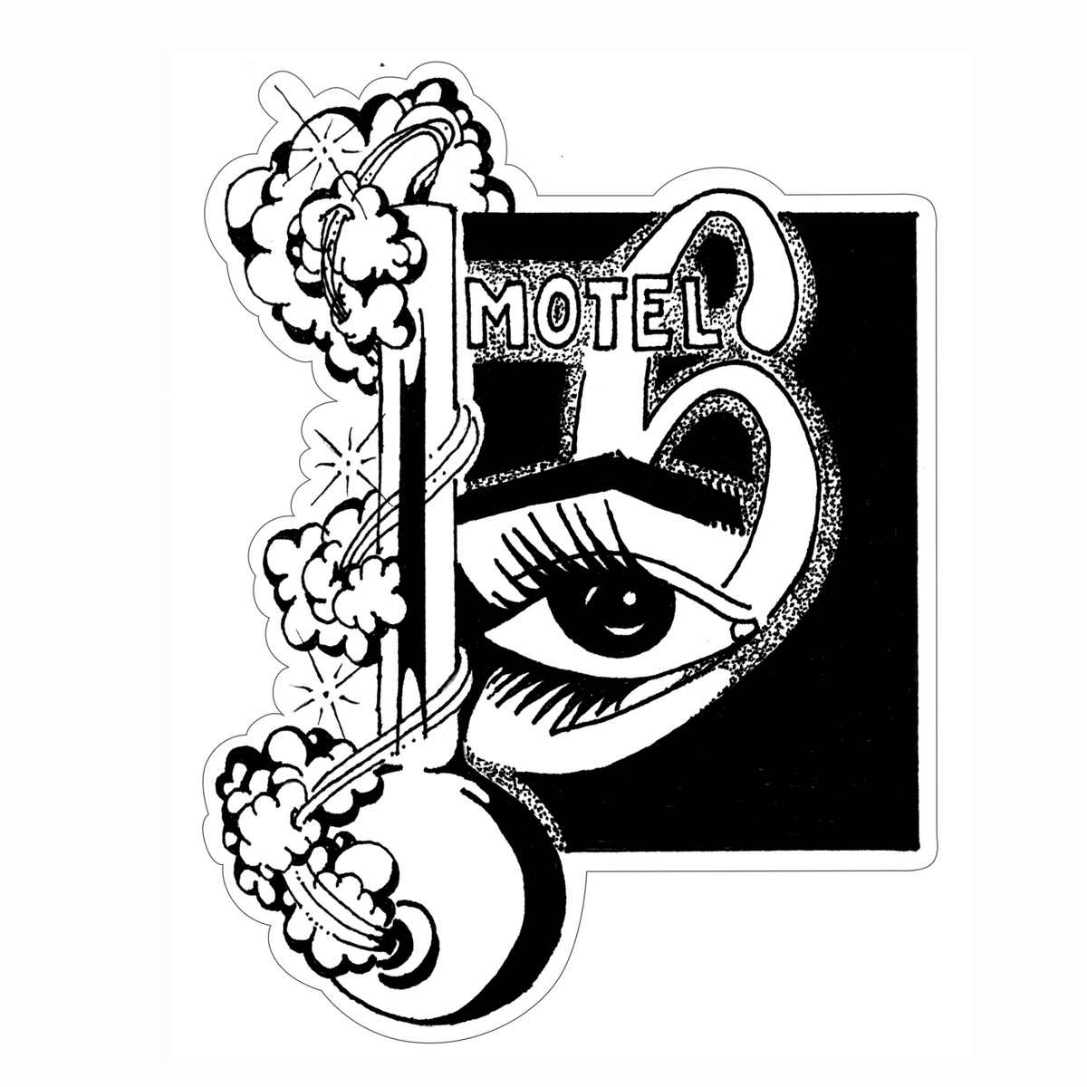 Motel Six Sticker